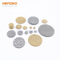 Hengko poroso metal sinterizado en polvo de acero inoxidable/malla o disco de filtro de bronce utilizado para protección del medio ambiente